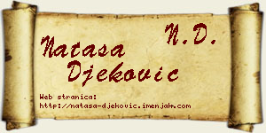 Nataša Đeković vizit kartica